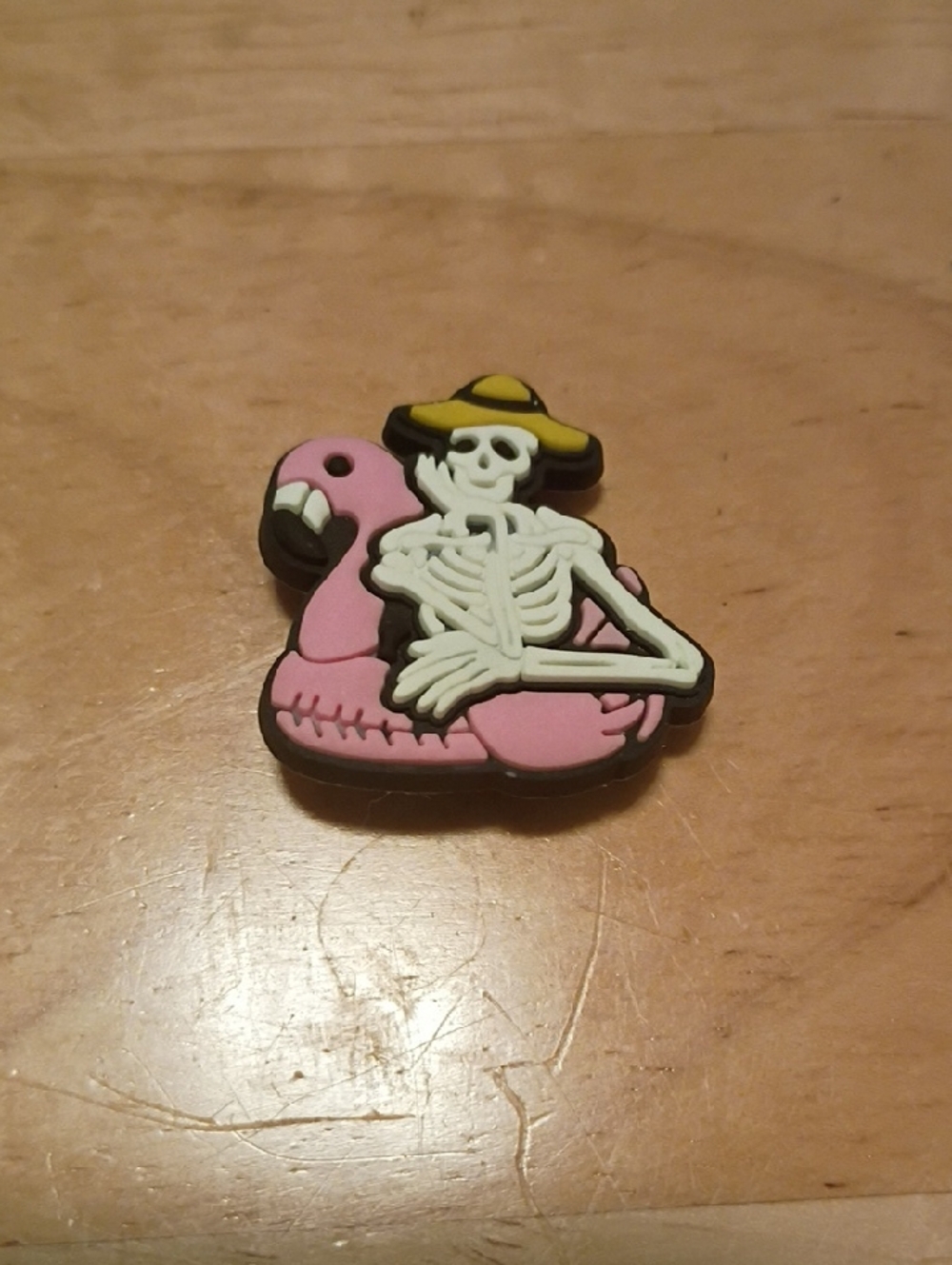 10 for $10 Jibbitz Croc Charms - Skeleton On Flamingo Floaty 2 - New Shoe Charms